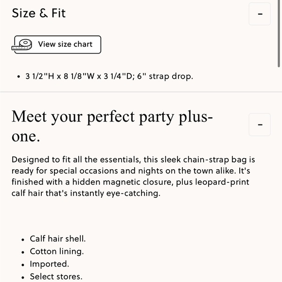 J.Crew Chain strap bag in leopard print calf hair, NWT - Picture 9 of 9